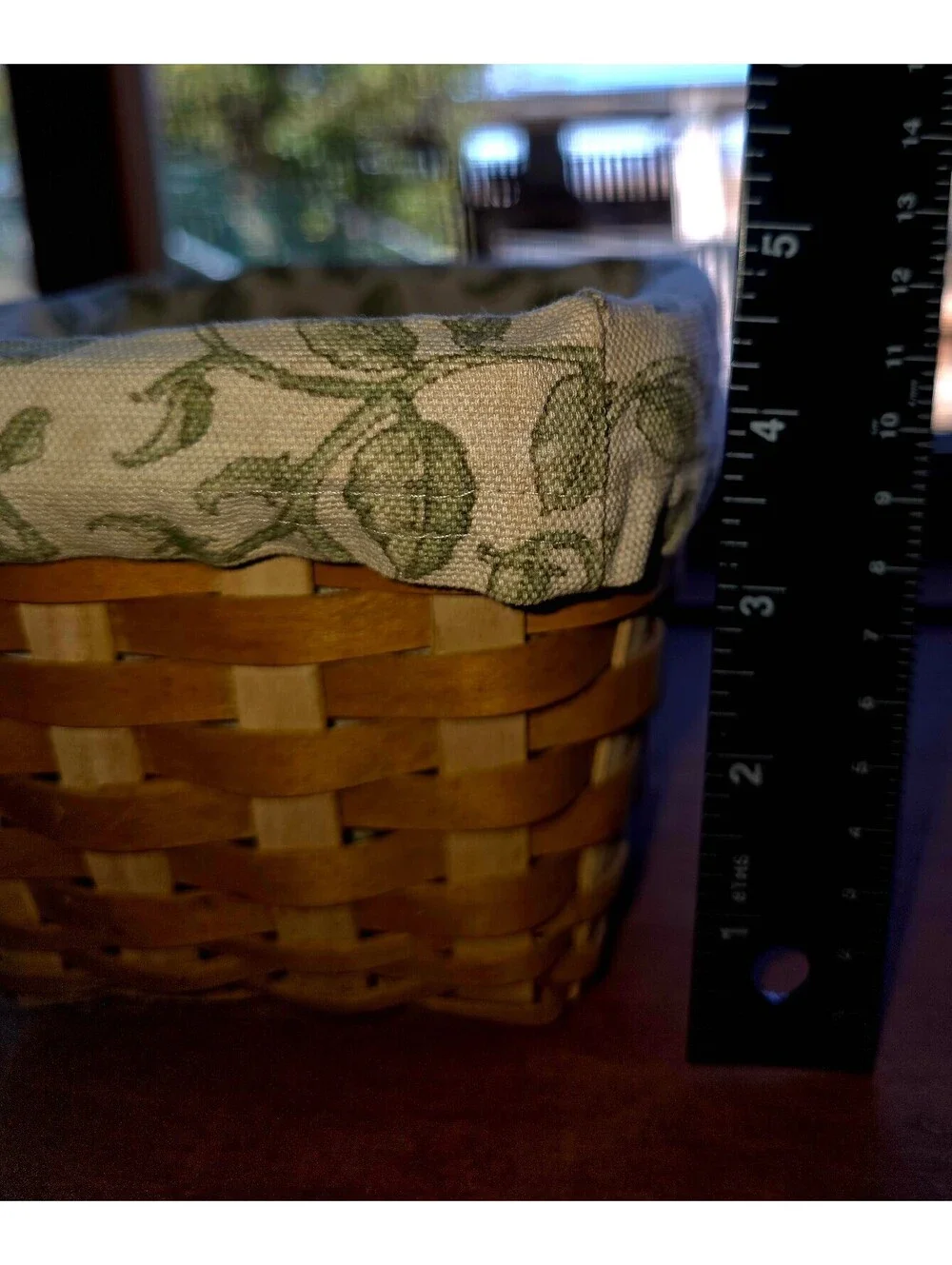 Vintage Longaberger tall tissue basket